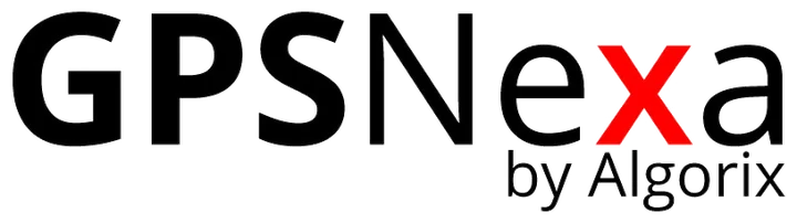 The GPSNexa wordmark, reading GPSNexa by Algorix, with the x in the Algorix brand red.